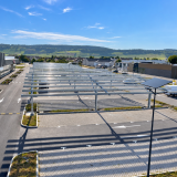 Fabrication et pose d’ombrières métalliques de parking en Bourgogne-Franche-Comté