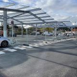 Réalisation d’ombrières photovoltaïques de 1 200 m² dans le Grand Est
